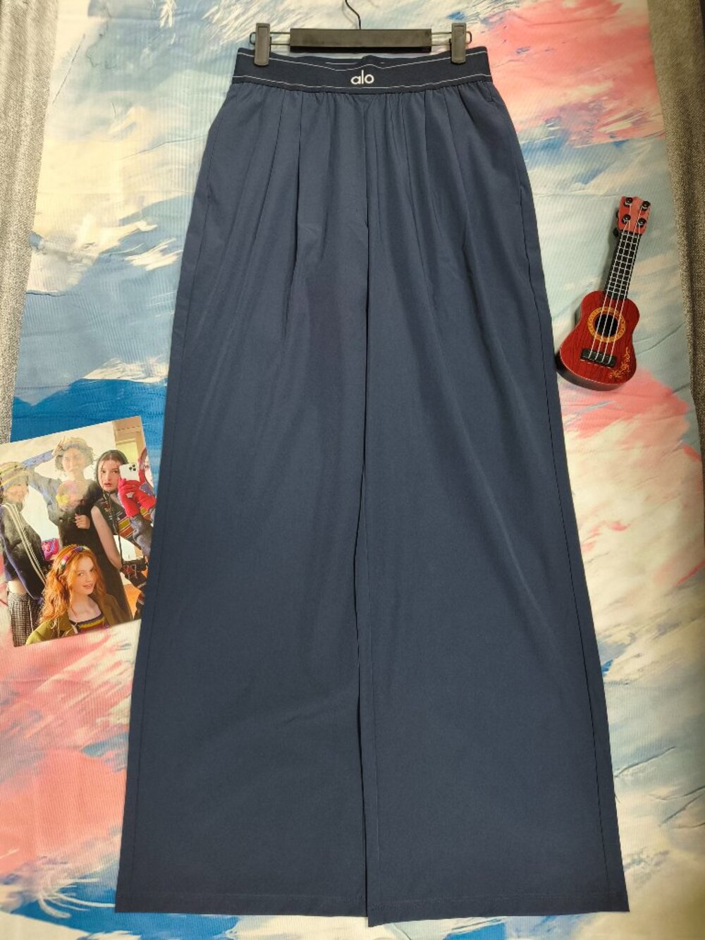 NWT ALO Yoga Navy Blue Suit Up Trouser (Regular) - Perfect Straight Leg Pants😍 - Picture 2 of 6